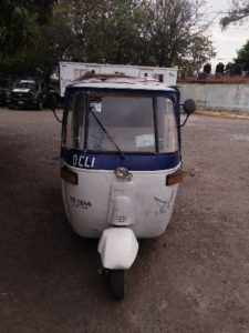 Policías estatales recuperaron una unidad de motor con reporte de robo.
