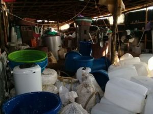 Aseguran inmueble con combustible