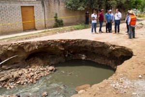 Calle Juquilita, colonia Jerusalén, en los límites con Xoxocotlán.