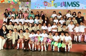 Alumnos de primer y segundo grado de la primaria “15 de Septiembre” de la colonia Antiguo Aeropuerto.