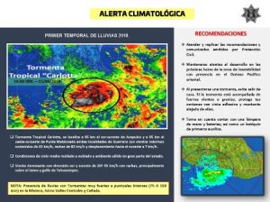 Tormenta Tropical “Carlotta”