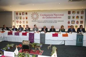 La reunión con la Conago fue de respeto, sin controversias, sin reclamos.