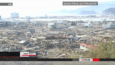 Radiación en agua de grifo en 10 poblaciones de Japón