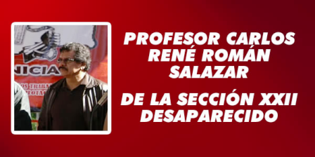 Instala plantón la Sección del SNTE 22, demanda presentación de dirigente desaparecido