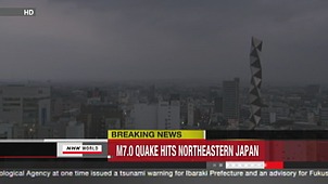 Fuerte terremoto se registra en  Fukushima, Japón