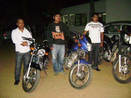 Aprehende a ladrones de motocicletas