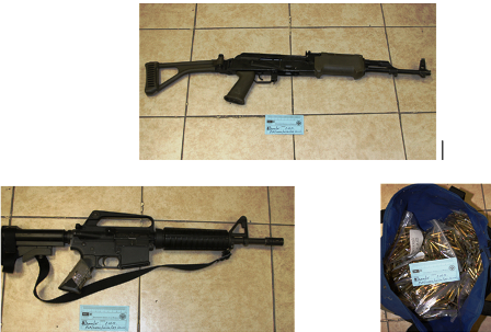 Presenta PGR fotografías de armas confiscadas a Hank Rhon