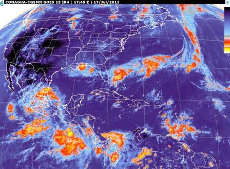 Seguirán lluvias intensas en centro, sur y oriente del país por onda tropical 9: SMN