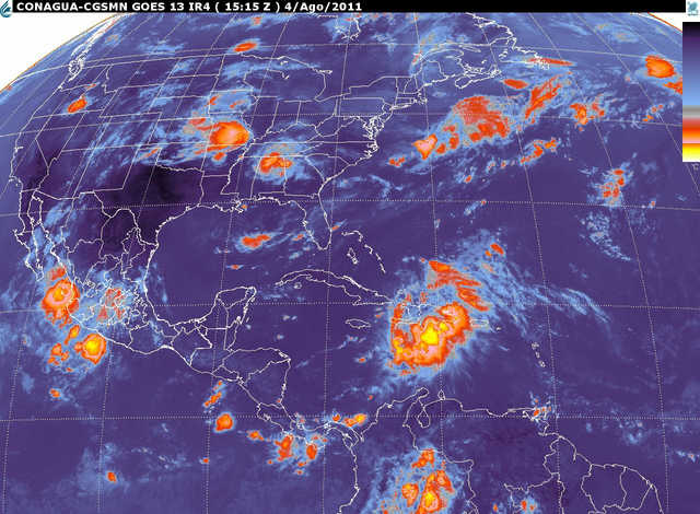 Habrá lluvias en litorales de Península de Yucatán: SMN