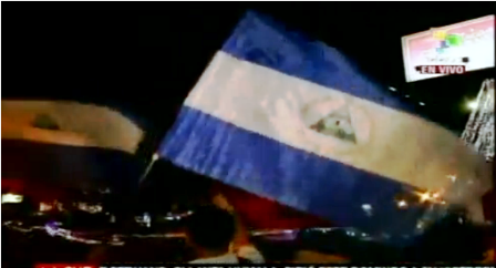Miles de nicaragüenses celebran victoria de Daniel Ortega
