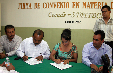 STPEIDCEO y Cecude firman convenio para fomentar el deporte