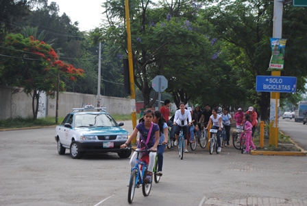 Organiza Sedesoh octavo Paseo Bienestar en bicicleta