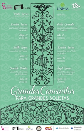 Grandes conciertos para grandes solistas en el Juárez