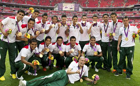 Gana oro México en futbol en Londres 2012, se impuso a Brasil dos a uno