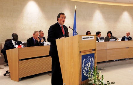 José Antonio Meade, en el Consejo de Derechos Humanos de la ONU.