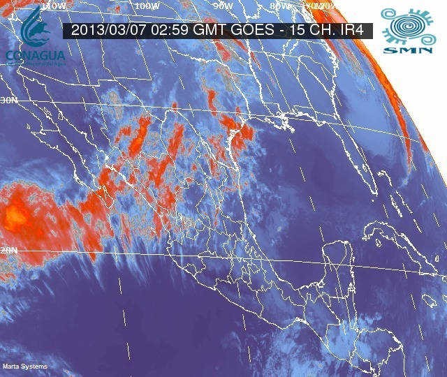 Frentes fríos 32 y 33 se extienden sobre centro de Veracruz y Costa Este de EU y Noreste de México