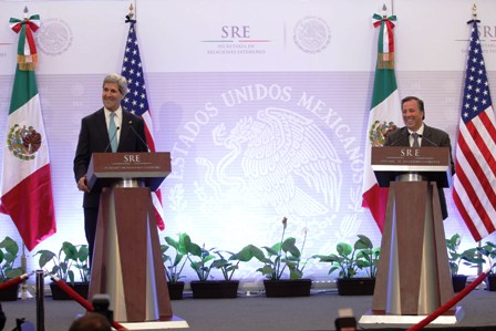 Conferencia de prensa del canciller José Antonio Meade y el secretario de Estado de Estados Unidos, John Kerry