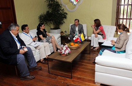 Analizan Meade y Holguín agenda de la visita de trabajo del presidente Juan Manuel Santos a México