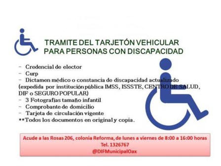 Brinda Municipio de Oaxaca facilidades para tramitar credenciales y tarjetón a personas con discapacidad