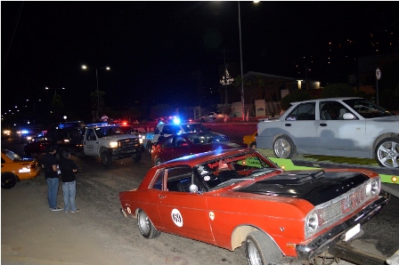 Refuerza SSPO operativo contra arrancones en la ciudad de Oaxaca; Seis vehículos asegurados
