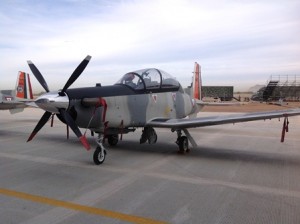 Los aviones Texan T6-C pueden alcanzar una velocidad de hasta 500 kilómetros por hora.