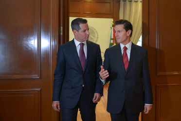 El presidente Enrique Peña Nieto se reunió con los gobernadores electos de Veracruz, Oaxaca y Tlaxcala