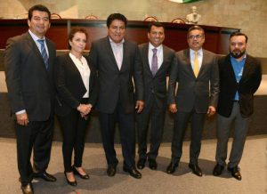 Integrantes de la Junta de Coordinación Política de la LXIII Legislatura de Oaxaca 