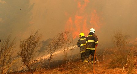 Para combatir incendios en Chile