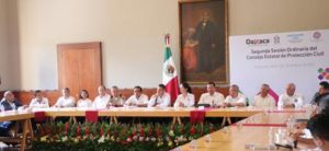Segunda Sesión Ordinaria del Consejo Estatal de Protección Civil de Oaxaca.