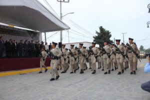 Del 7 al 13 de agosto, en el deportivo de Teoloyucan se realizó una exposición militar.