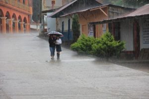 Debido a las lluvias