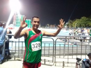 Juan Luis Barrios Nieves se adjudicó Medalla de Oro en Atletismo 10 mil metros.