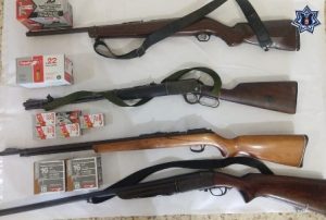Armas aseguradas en la región del Istmo de Tehuantepec.