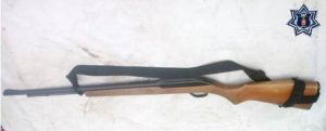 Rifle marca Marlin, matrícula 05271175, calibre 22 milímetros, de varilla.