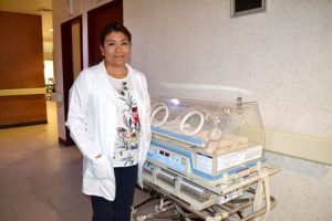 Diana Elizabeth Cardona Medina, encargada del área de Pediatría.