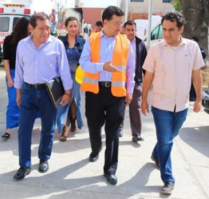 Realizó un recorrido de supervisión de las obras de ampliación y modernización.