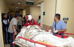 Tres personas con quemaduras de segundo y tercer grado.