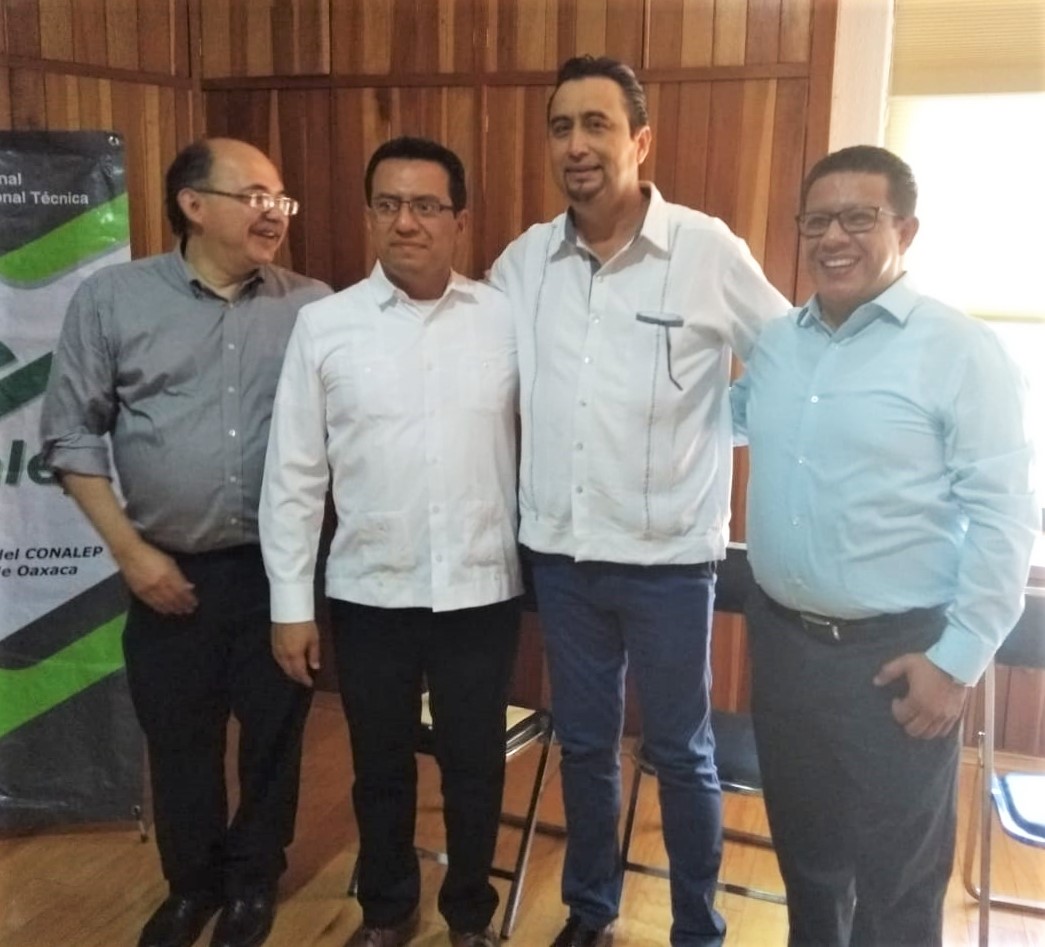 Sindicalistas dan bienvenida a nuevo directivo del Conalep en Oaxaca