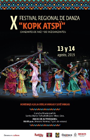 Realizarán X Festival Regional de Danza Kopk Atspï en Tlahuitoltepec, Oaxaca