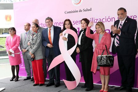 Arranca en el Senado campaña 2019 para la detección temprana de Cáncer de mama