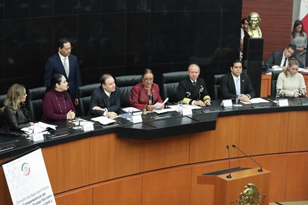 Estrategia de seguridad dará resultados paulatinos, asegura Alfonso Durazo a senadores