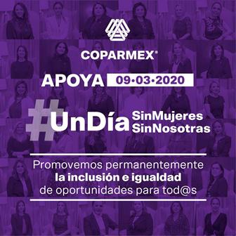 Se suma y solidariza Coparmex-CDMX con exigencia nacional #UnDíaSinMujeres #UnDíaSinNosotras