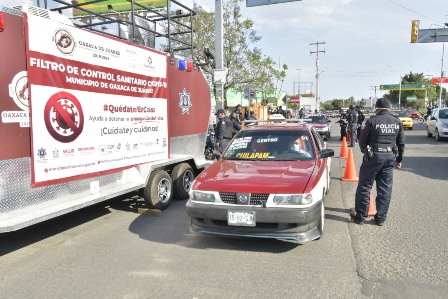 Activa Ayuntamiento de Oaxaca de Juárez “Filtros de Contención Covid-19”