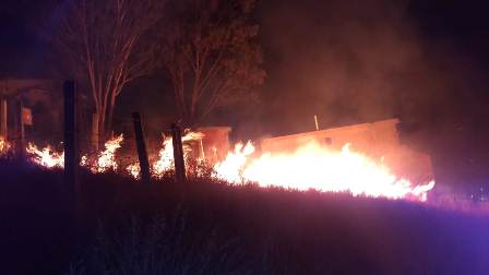 Incendio de pastizales