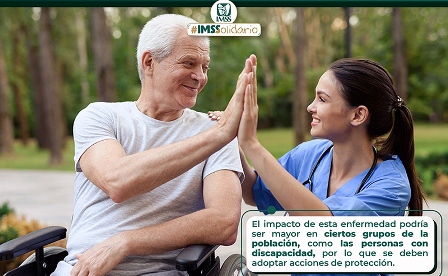 Ante Emergencia Sanitaria recomienda IMSS a personas con discapacidad tomar medidas básicas de salud