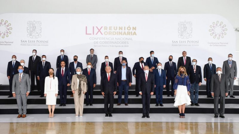 EL PRESIDENTE ANDRÉS MANUEL LÓPEZ OBRADOR SE REÚNE CON GOBERNADORES  DE LOS ESTADOS DE MÉXICO EN LA LIX REUNIÓN ORDINARIA DE LA CONAGO