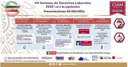 Celebra red consular mexicana en Estados Unidos la Semana de Derechos Laborales