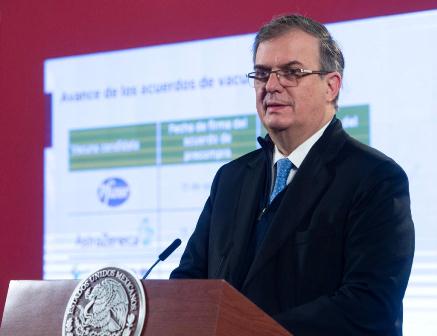 Presenta Gobierno de México avances en los acuerdos de vacunas contra Covid-19