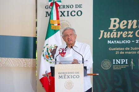 Convoca gobernador a la unidad nacional en el 215 aniversario del natalicio de Benito Juárez