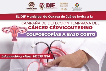 Brinda DIF Municipal de Oaxaca de Juárez colposcopías a bajo costo para cuidar salud de mujeres